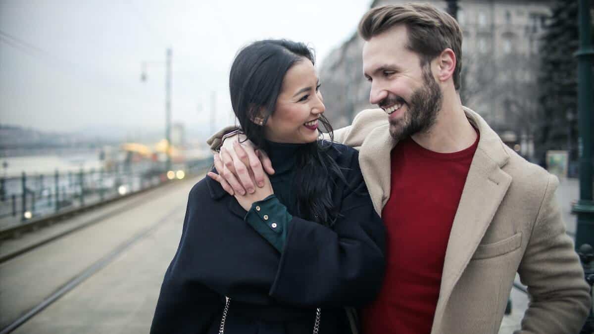 couple happy to learn how to build credit without a credit card