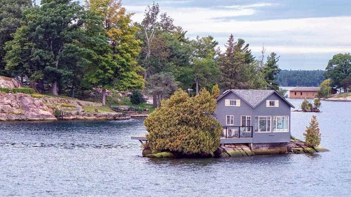 self sustaining home on a lake
