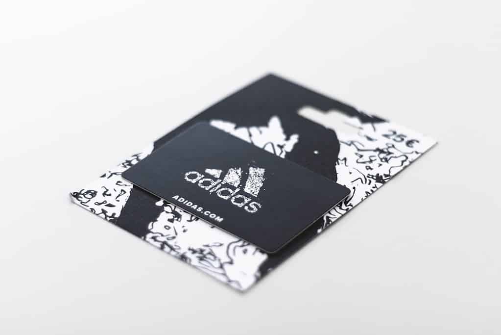 Adidas gift card - sometimes used as a scam that targets seniors